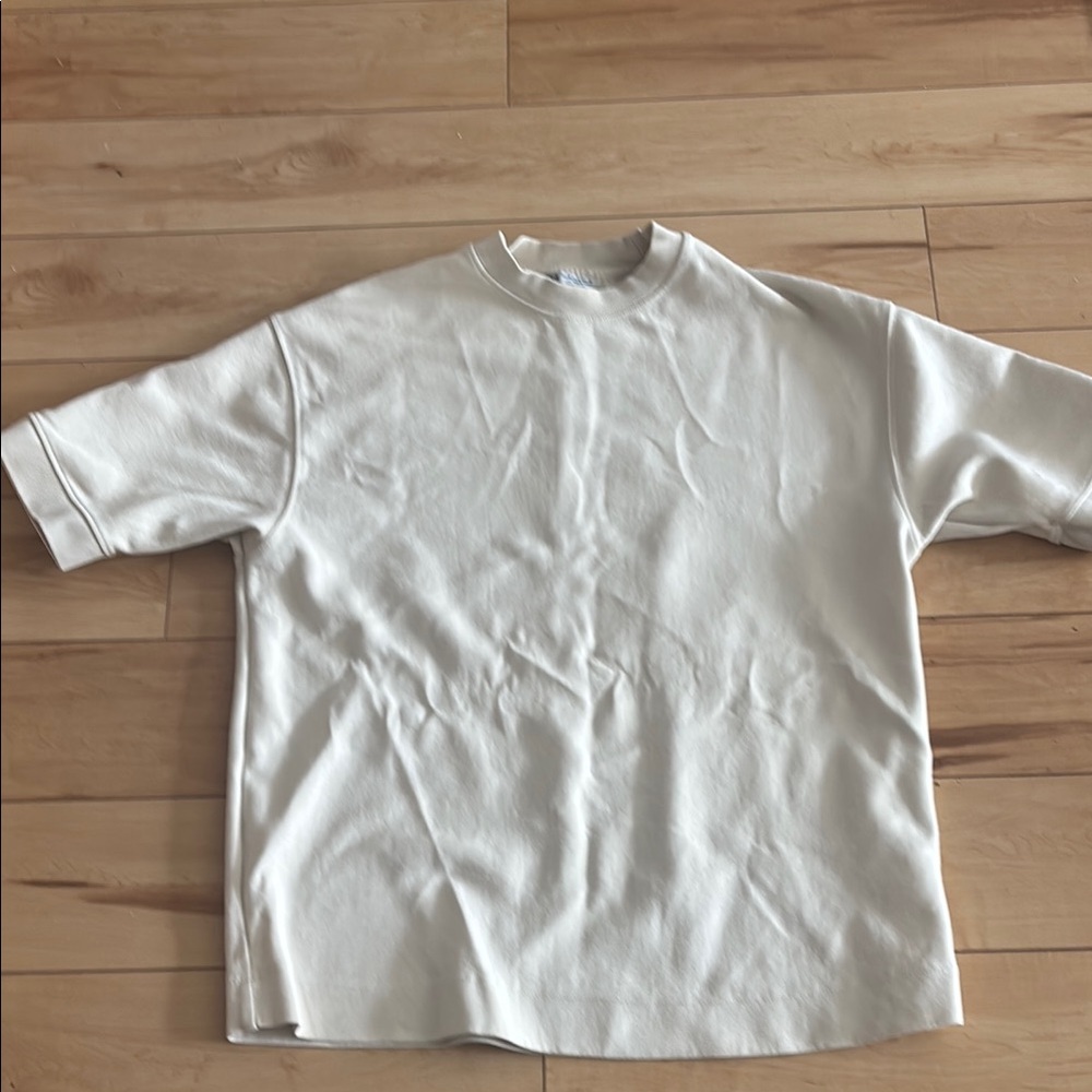 Zara White Short Sleeve Tee